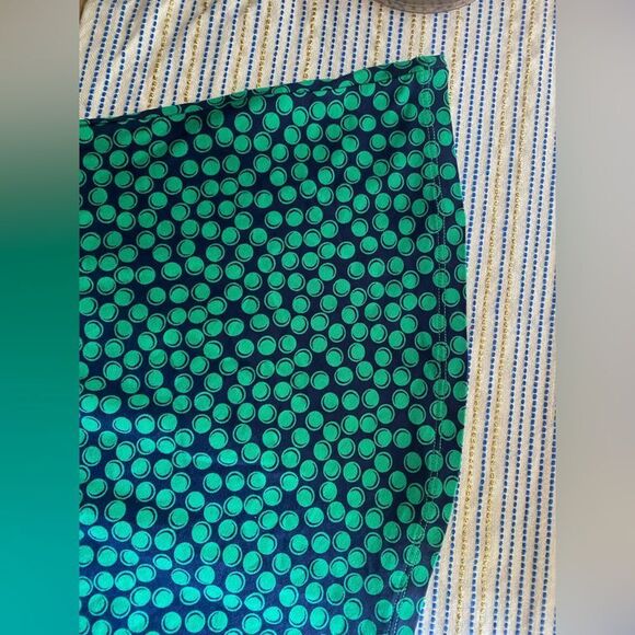 Boden Nellie 3/4 Sleeve Jersey Dress Size 4p Green Navy NWT - Picture 11 of 13